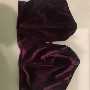 Victoria’s Secret burgundy velvet mini bustier